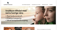 Desktop Screenshot of norrbotniabanan.se